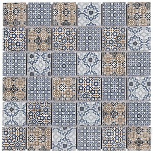 Classico 2" Mix 11-3/4" x 11-3/4" Porcelain Mosaic Floor & Wall Tile - Sold Per Case of 10 - 9.8 Sq. Ft.