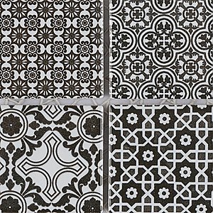 Classico 2" Black 11-3/4" x 11-3/4" Porcelain Mosaic Floor & Wall Tile - Sold Per Case of 10 - 9.8 Sq. Ft.