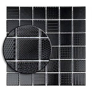 Celadon Graphite  Porcelain Mosaic Tile 11-5/8" x 11-5/8"  - Sold Per Case of 10 - 9.59 Sq Ft Per Case