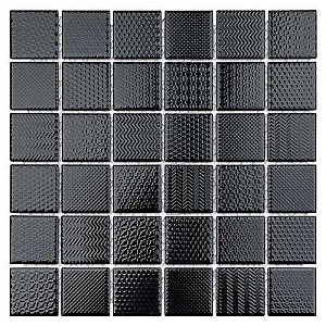 Celadon Graphite  Porcelain Mosaic Tile 11-5/8" x 11-5/8"  - Sold Per Case of 10 - 9.59 Sq Ft Per Case