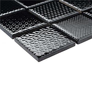 Celadon Graphite  Porcelain Mosaic Tile 11-5/8" x 11-5/8"  - Sold Per Case of 10 - 9.59 Sq Ft Per Case