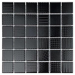 Celadon Graphite  Porcelain Mosaic Tile 11-5/8" x 11-5/8"  - Sold Per Case of 10 - 9.59 Sq Ft Per Case