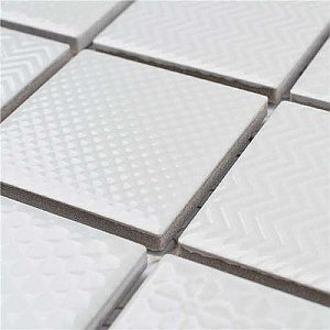 Celadon White Porcelain Mosaic Tile 11-5/8" x 11-5/8"  - Sold Per Case of 10 - 9.59 Sq Ft Per Case