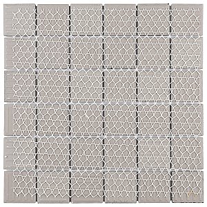 Metro Quad Checkerboard Gl Blk/Wht 11.75" x 11.75"Porcelain Mosaic Tile - Sold Per Case of 10 - 9.8 Square Feet