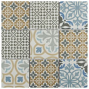 Porto 11-3/4" x 11-3/4" Porcelain Mosaic Tile - 10 Tiles Per Case - 9.8 Sq. Ft.