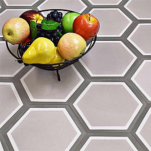 Cemento Hex Holland - 7-7/8" x 9" Handmade Cement Tile - Per Case of 12 - 5.51 Sq. Ft