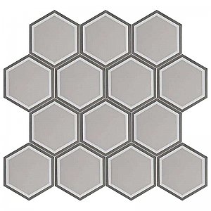 Cemento Hex Holland - 7-7/8" x 9" Handmade Cement Tile - Per Case of 12 - 5.51 Sq. Ft