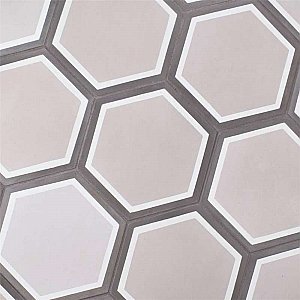 Cemento Hex Holland - 7-7/8" x 9" Handmade Cement Tile - Per Case of 12 - 5.51 Sq. Ft