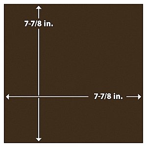 Monocolor Caoba 7-7/8" x 7-7/8" Ceramic Floor and Wall Tile - 25 Tiles Per Case - 11.25 Square Feet