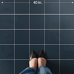 Monocolor Premium Noche 7-7/8" x 7-7/8" Ceramic Floor and Wall Tile - 25 Tiles Per Case - 11.25 Square Feet