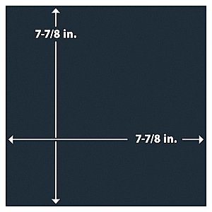 Monocolor Premium Noche 7-7/8" x 7-7/8" Ceramic Floor and Wall Tile - 25 Tiles Per Case - 11.25 Square Feet