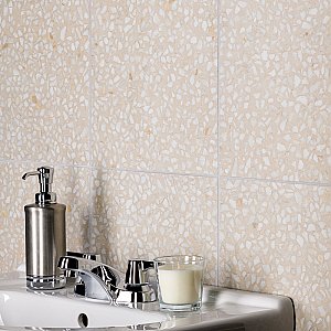 Farnese Amalfi Crema 11-1/2" x 11-1/2" Porcelain Floor & Wall Tile - 11 Tiles Per Case - 10.34 Sq. Ft.