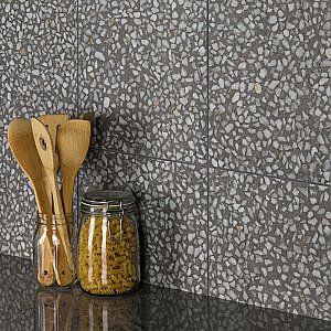 Farnese Amalfi Grafito 11-1/2" x 11-1/2" Porcelain Floor & Wall Tile - 11 Tiles Per Case - 10.34 Sq. Ft.
