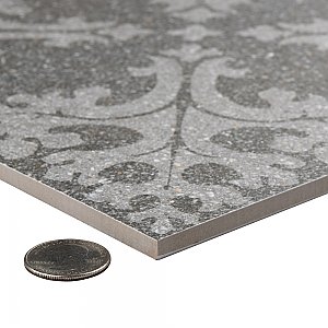 Farnese Molise Grafito 11-1/2" x 11-1/2" Porcelain Floor & Wall Tile - 11 Tiles Per Case - 10.34 Sq. Ft.
