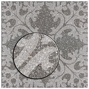 Farnese Molise Grafito 11-1/2" x 11-1/2" Porcelain Floor & Wall Tile - 11 Tiles Per Case - 10.34 Sq. Ft.