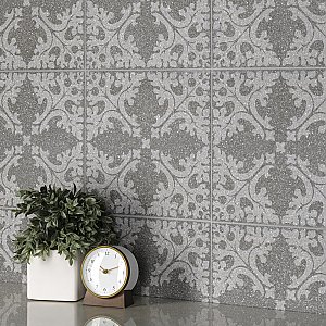 Farnese Molise Grafito 11-1/2" x 11-1/2" Porcelain Floor & Wall Tile - 11 Tiles Per Case - 10.34 Sq. Ft.