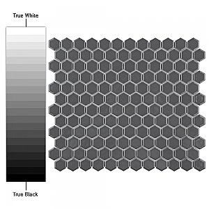 Metro 7/8" Hex Glossy Gray Porcelain Mosaic Tile - Sold Per Case of 10 - 8.56 square feet