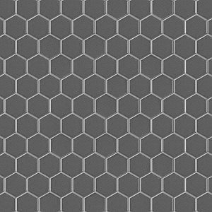 Metro Glossy 2" HexGray Porcelain Mosaic Tile - Sold Per Case of 10 - 8.20 square feet