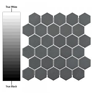 Metro Glossy 2" HexGray Porcelain Mosaic Tile - Sold Per Case of 10 - 8.20 square feet