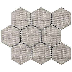Metro Super 4" Hex Matte Black 10" x 11-1/2" Porcelain Mosaic - Sold Per Case of 10 - 8.1 Square Feet Per Case