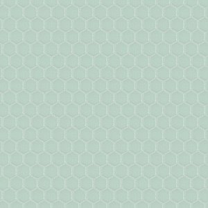Metro 1" Hex Matte Light Green 10-1/4" x 11-7/8" Porcelain Mosaic Tile - Sold Per Case of 10 - 8.6 Sq. Ft.