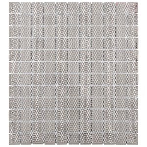 Metro 1" Square Matte White 10-3/4" x 11-3/4" Porcelain Mosaic Tile - Sold Per Case of 10 - 9 Square Feet