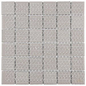 Metro Quad Matte White 11.75" x 11.75" Porcelain Mosaic Tile - Sold Per Case of 10 - 9.79 Square Feet