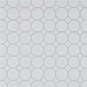 Metro 2" Octagon Matte White Porcelain Mosaic - Per Case of 10 - 9.2 Square Feet