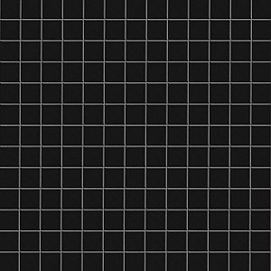 Metro 1" Square Matte Black 10-3/4 x 11-3/4 Porcelain Mosaic Tile - Sold Per Case of 10 - 9.0 Sq. Ft.