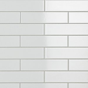 Metro Soho Subway Glossy White 1-3/4" x 7-3/4" Porcelain Floor & Wall Tile - Sold Per Case of 30 - 3.0 Sq. Ft.