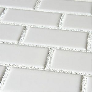 Metro Subway Matte White 11-3/4" x 11-3/4" Porcelain Mosaic - Sold Per Case of 10 - 9.8 Square Feet Per Case