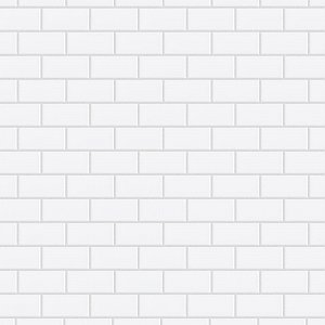 Metro Subway Glossy White 11-3/4" x 11-3/4" Porcelain Mosaic Tile - 10 Tiles Per Case - 9.8 Sq. Ft.