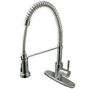 Gourmetier GSY8881DL Concord Single-Handle Pre-Rinse Kitchen Faucet, Polished Chrome