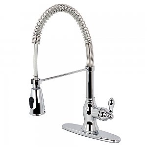 Gourmetier GSY8891ACL American Classic Single-Handle Pre-Rinse Kitchen Faucet, Polished Chrome
