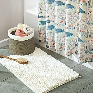 Microfiber Frizz Bath Mat - Natural