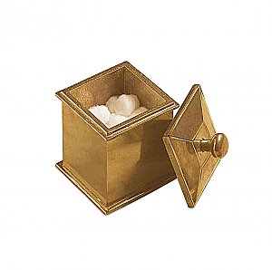 Solid Bronze Square Canister - Multiple Finishes Available