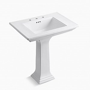 Kohler Memoirs® Stately 30-3/4" Pedestal Bathroom Sink - White