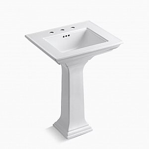 Kohler Memoirs® Stately 24-1/2" Pedestal Bathroom Sink - White
