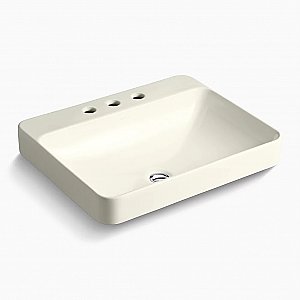 Kohler Vox 23" Rectangle Vessel Bathroom Sink - Biscuit