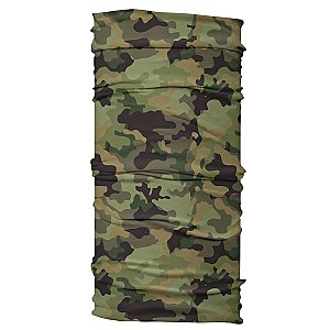 Wide Headband or Face Mask - Green Camo