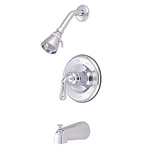 Pressure Balance Tub & Shower Set - Polished Chrome