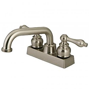 Kingston Brass 3-Hole Deck Mount Laundry or Utility Sink Faucet - Satin Nickel