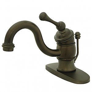 Kingston Brass KB3405BL Victorian 4" Centerset Single Handle Bathroom Faucet, Oil Rubbed Bronze