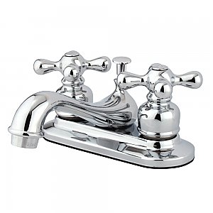 Knight Centreset Sink Faucet - Metal Cross Handles - Multiple Finishes