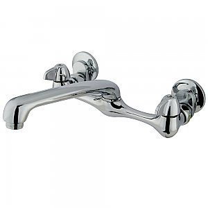 Proseal 8-Inch Adjustable Centers Wall Mount Kitchen Faucet -  Polished Chrome