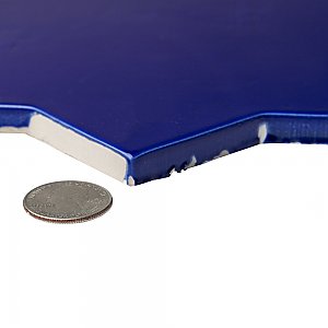 Argile Star Blu w/ Cotto Cross 7" x 14" Porcelain Floor and Wall Tile - 2 Tiles Per Case - .72 Square Feet