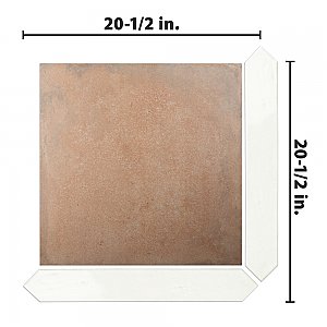 Argile Treillis Ferrara with Bianco Arrow 20-1/2 in. x 20-1/2 in. Porcelain Floor and Wall Tile - 3 Tiles Per Case - 3.02 Square Feet