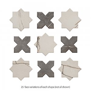 Istanbul Star Day with Night Cross 6" x 12" Porcelain Floor and Wall Tile - 32 Tiles Per Case - 8.64 Square Feet