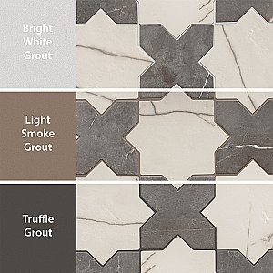 Istanbul Star Day with Night Cross 6" x 12" Porcelain Floor and Wall Tile - 32 Tiles Per Case - 8.64 Square Feet