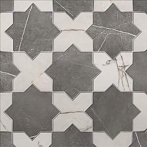 Istanbul Star Night with Day Cross 6" x 12" Porcelain Floor and Wall Tile - 32 Tiles Per Case - 8.64 Square Feet